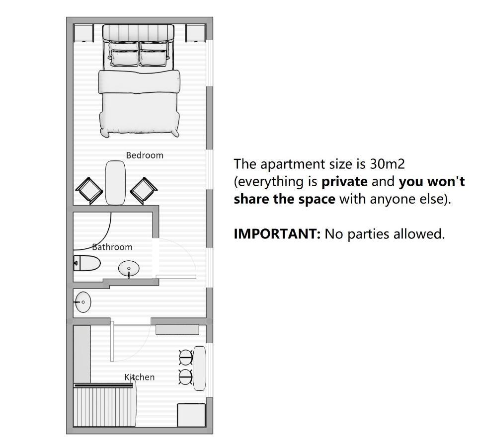 Aparthotel 3 ,, Cosy House Studio" & Parking Kaunas Bagian luar foto
